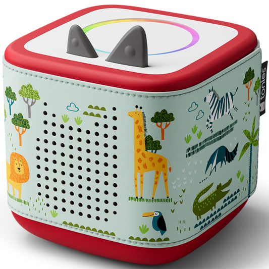 Schöne bunte Dschungel Safari Hülle passt perfekt auf die Toniebox 2