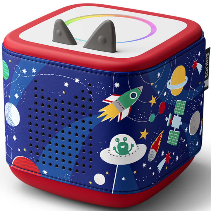 Passt perfekt auf die Toniebox 2 mit buntem, hochwertigem Druck und dekorativen Nähten