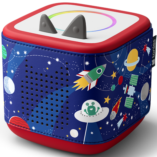 Passt perfekt auf die Toniebox 2 mit buntem, hochwertigem Druck und dekorativen Nähten