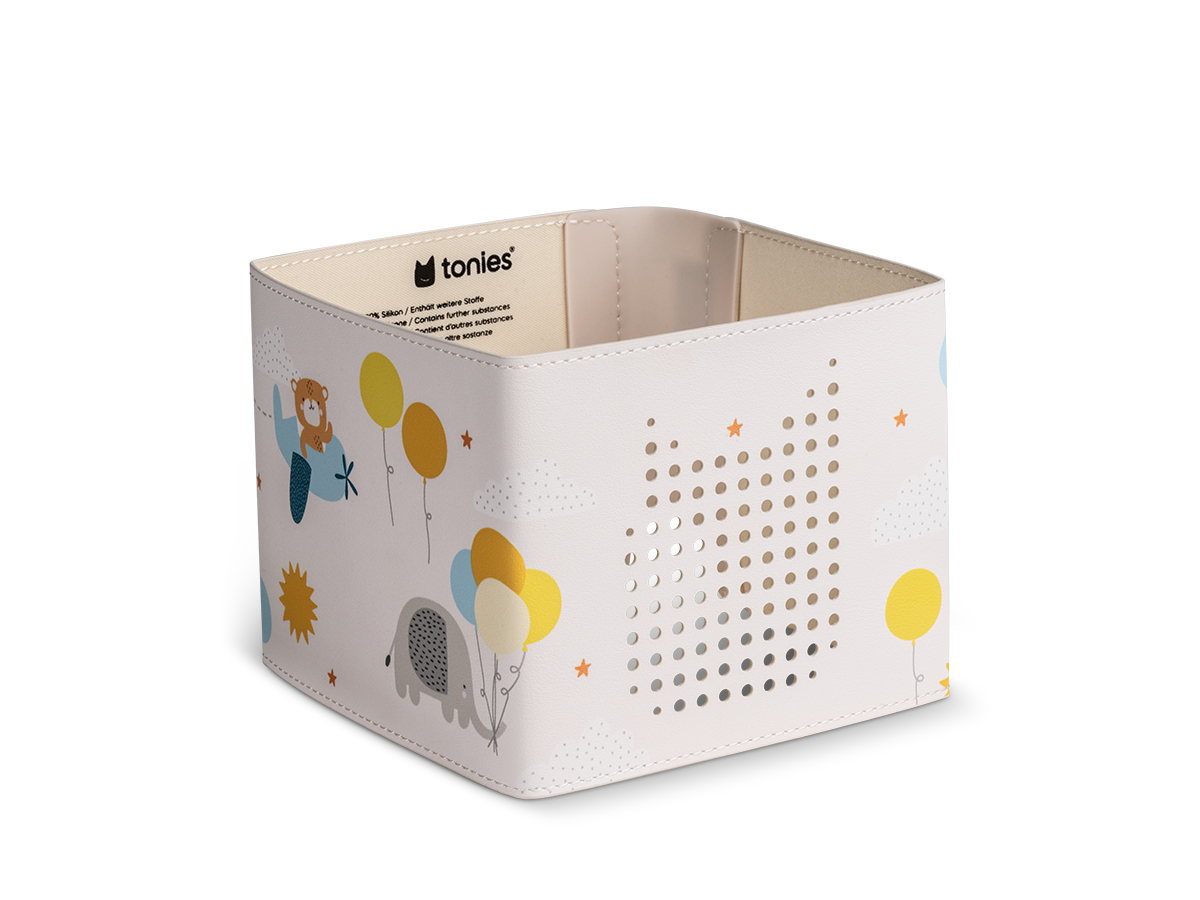 Schutz für die Toniebox 2 mit dekorativen Ziernähten, robustem Sitz und kindgerechtem Design