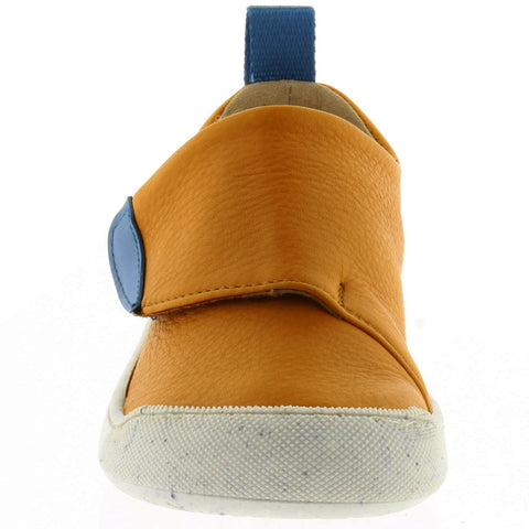  Comfortable and stylish barefoot shoe in curry and jeans colors 