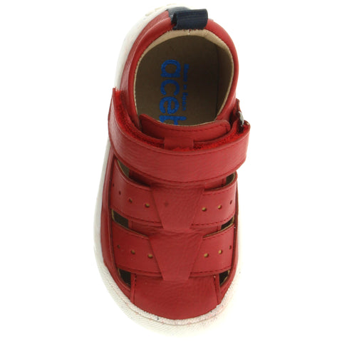  ACEBO'S Barfuß Halbsandale 1377VE - rot, the must-have footwear for a casual and chic outfit