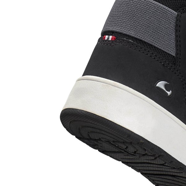 Schwarzer VIKING JACK MID WARM GTX Knöchelschuh aus Glattleder und Funktionstextil mit Wollgemisch-Innenfutter, herausnehmbarer Innensohle und robustem Gummiprofilsohle