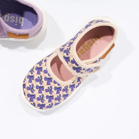 Modischer Hausschuh 14103/1884 von BISGAARD in beige und lila