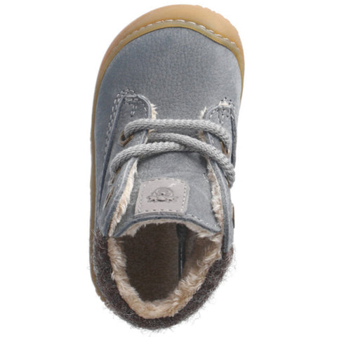 Modischer Knöchelschuh in Grau mit seitlichem Reißverschluss von RICOSTA