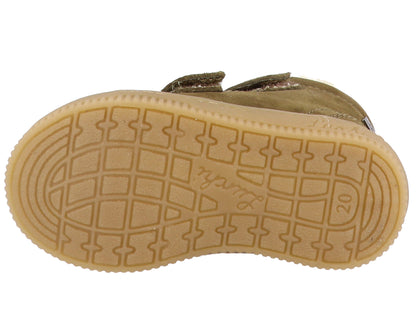 Der LURCHI TEX Barfuß Knöchelschuh Felix im Seitenprofil, das die schlanke, flexible Passform und das ökologische Design hervorhebt