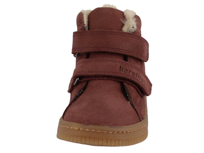 Seitenansicht des LURCHI TEX Felix Knöchelschuh in Bordeaux, zeigt die robuste Verarbeitung und schlanke Silhouette