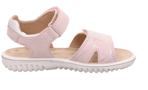Superfit sandale in rosa and silber color with sparkly details, style 9004-553