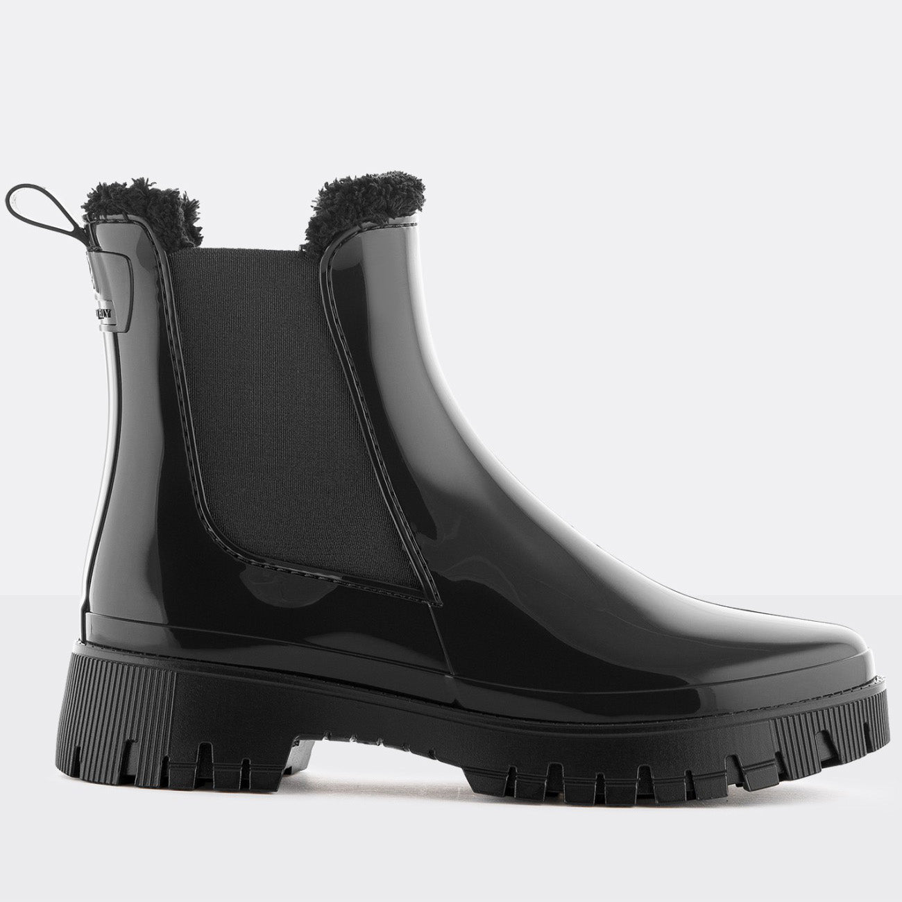 LeMON JELLY Gummistiefel COLDEN BLACK in Schwarz mit flexiblem Gummimaterial