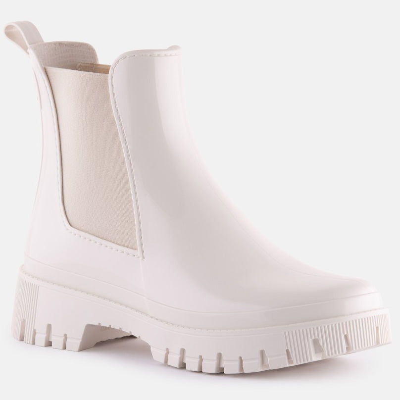 Lemon Jelly PEACHY Gummistiefel in Crémefarben, ideal für nasse Tage, mit robustem Sohlendesign