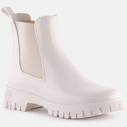 Lemon Jelly PEACHY Gummistiefel in Crémefarben, ideal für nasse Tage, mit robustem Sohlendesign