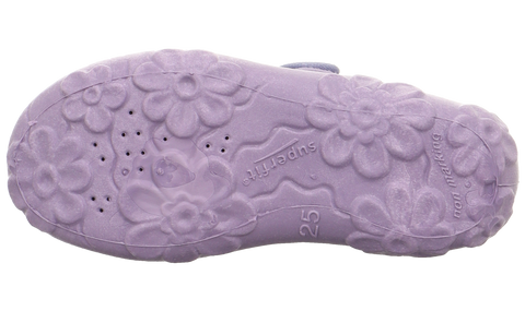 SUPERFIT Hausschuh BONNY 283-808 - grau / lila / Einhorn