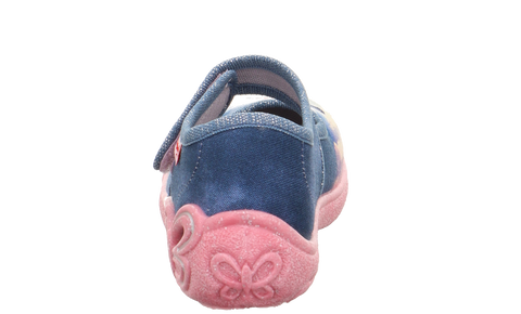 SUPERFIT Hausschuh BELINDA 288-805 - jeans / rosa / Einhorn