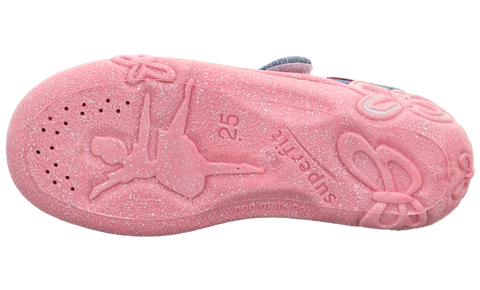 SUPERFIT Hausschuh BELINDA 288-805 - jeans / rosa / Einhorn