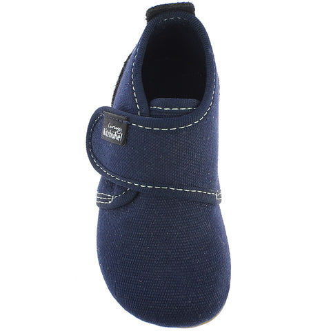 Classic LIVING KITZBÜHEL Hausschuh 1910/570 - marine wool slipper with durable construction