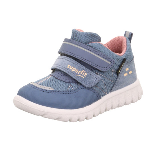 Children's SUPERFIT GORE-TEX Halbschuh SPORT7 MINI 6182-801 in jeans and altrosa colors, a comfortable and durable footwear option for active kids