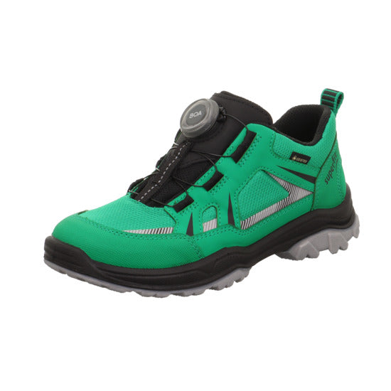 High-performance SUPERFIT GORE-TEX Halbschuh JUPITER 9069-751 in vibrant green and sleek black color combination, perfect for outdoor adventures and activities