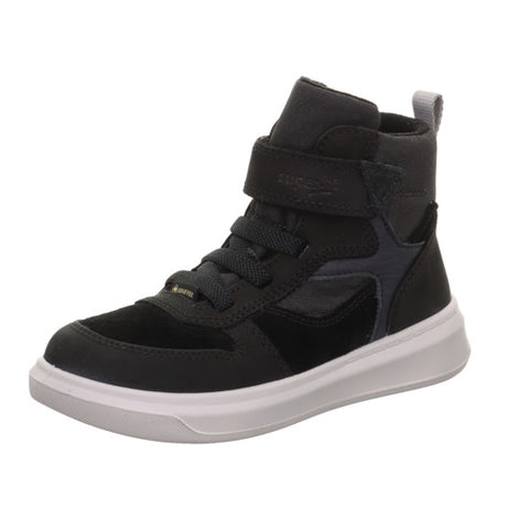 Black and grey SUPERFIT GORE-TEX ankle shoe COSMO 6478-00, ideal for outdoor activities and all-weather comfort