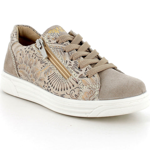 PRIMIGI Halbschuh HULA 58736-00 - beige / gold: comfortable and stylish kids' shoe with beige and gold color scheme