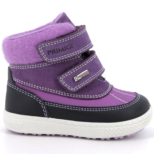 PRIMIGI GORE-TEX Knöchelschuh BARTH 68524-11 in lavendel color with lila and schwarz accents for stylish and waterproof footwear