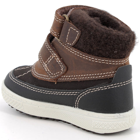  Stylischer und funktionaler PRIMIGI GORE-TEX Knöchelschuh BARTH 68524-44 in braun und schwarz für aktive Kinder im Alltag