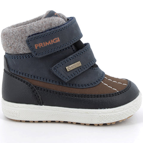 PRIMIGI GORE-TEX Knöchelschuh BARTH 68524-66 in navy and brown, front view