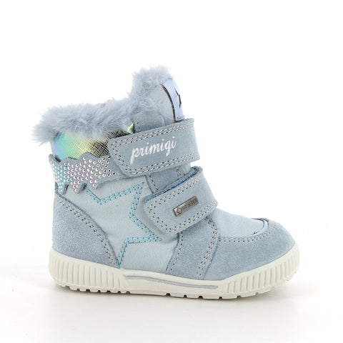 PRIMIGI GORE-TEX Knöchelschuh RIDE 68592-11 in eisblau with Glitzersteine detailing, perfect for all-weather wear