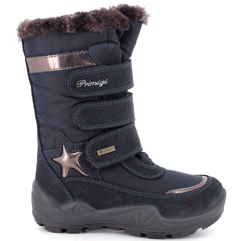 PRIMIGI GORE-TEX Stiefel WINGER 68784-00 in dunkelblau and bronze