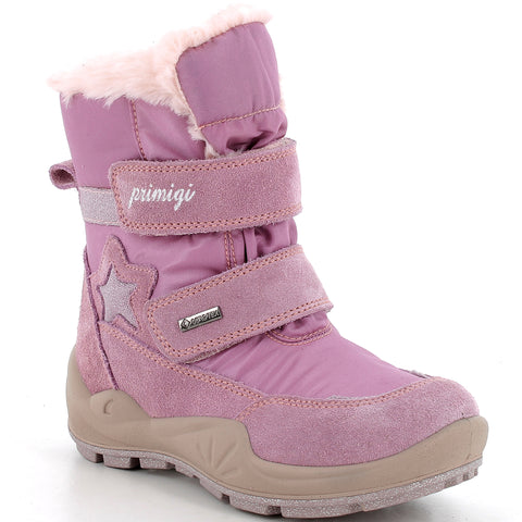 PRIMIGI GORE-TEX Stiefel WINGER 68785-33 in flieder color with star and glitter design, perfect for keeping little feet dry and stylish during the winter season