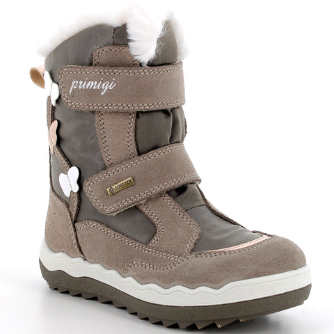 Beige PRIMIGI GORE-TEX Stiefel FROZEN 68803-22 with Schmetterling design, perfect for keeping little feet warm and dry in the winter months