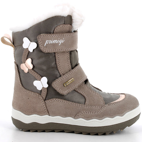 Beige PRIMIGI GORE-TEX Stiefel FROZEN 68803-22 featuring Schmetterling (butterfly) design