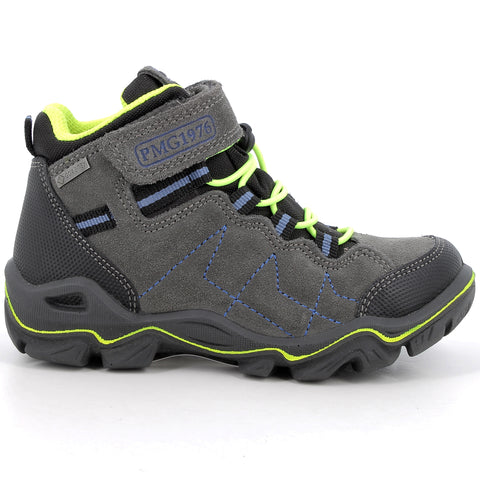 PRIMIGI GORE-TEX Knöchelschuh PATH 68944-11 in grau und neongelb für Kinder