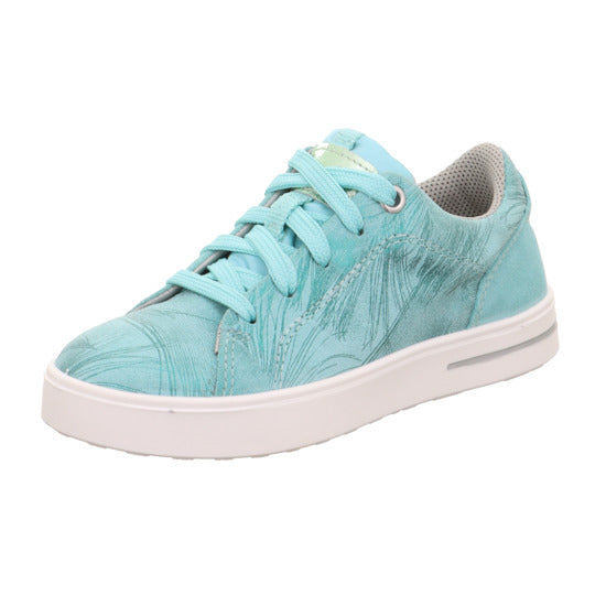 Modischer SUPERFIT Halbschuh STELLA 807-780 in türkis mit trendigem Muster 