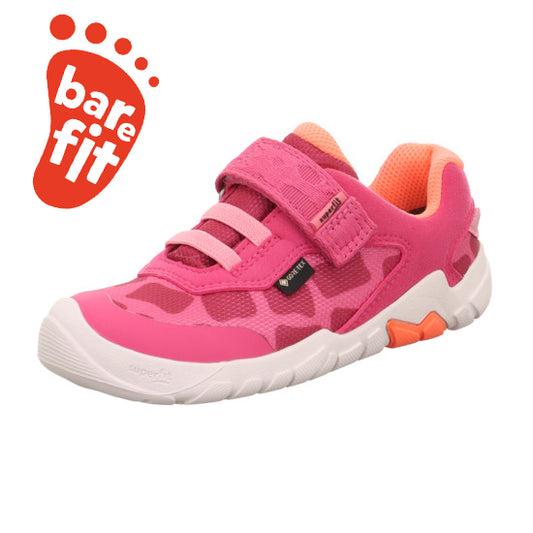Superfit pink and orange halbschuh barfußschuh Trace 6027-550, a comfortable and stylish shoe for active kids
