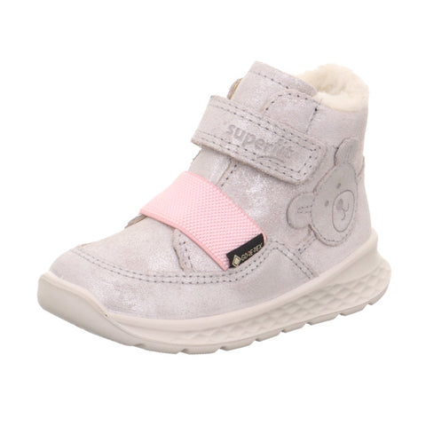  Mädchen-Schuh mit Gore-Tex-Membran und silbernem Glitzerdesign 