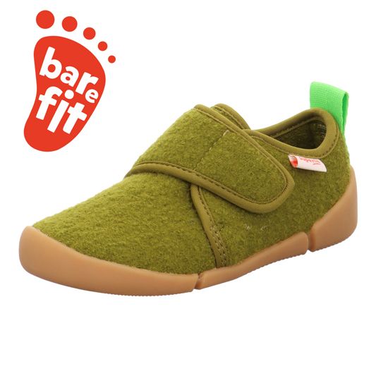 Superfit Hausschuh VENTI 6701-70 in Olivgrün mit weicher Sohle und bequemer Passform