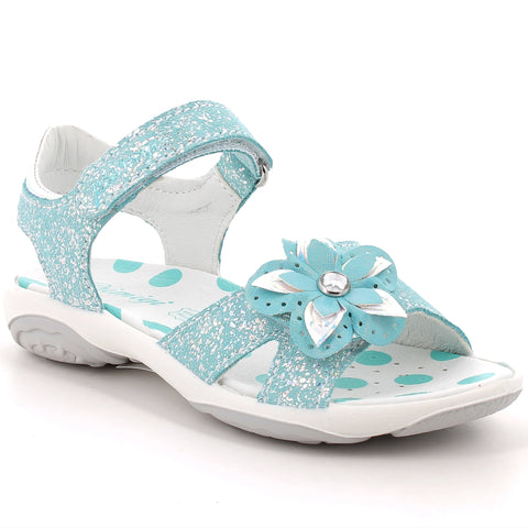 PRIMIGI Sandale in türkis mit Blumenmuster, Modell BREEZE 78850-33