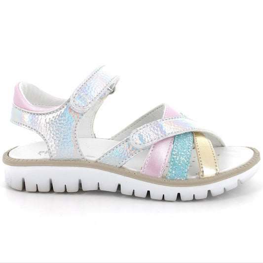 PRIMIGI Sandale AXEL 78910-33 in irisierendem Rosa, Gold und Türkis 