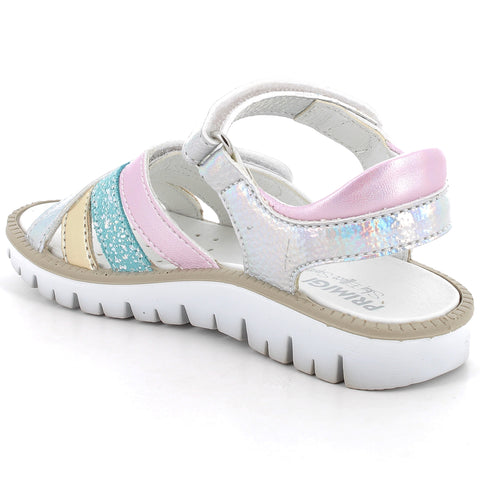  Mädchen-Sandale mit glitzernden Details und Klettverschluss