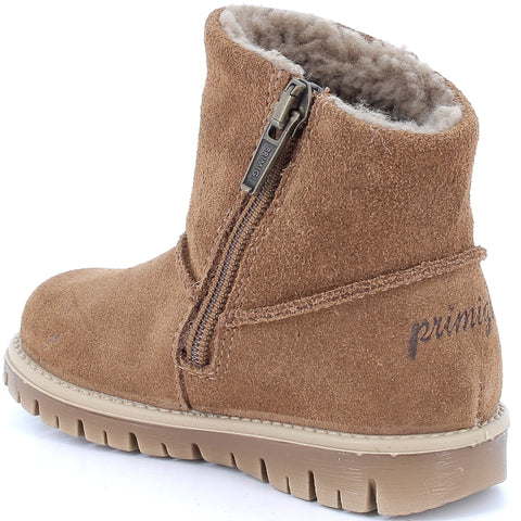 Robuste und bequeme PRIMIGI GORE-TEX Baby Roxy Stiefel in Cognac, perfekt für aktive Babys bei jedem Wetter