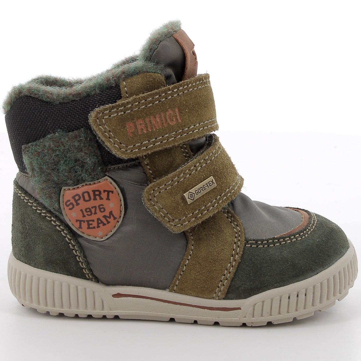 PRIMIGI GORE-TEX Knöchelschuh RIDE 88614-00 in oliv, tanne und braun mit wasserdichter GORE-TEX-Membran