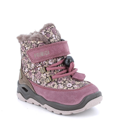 Primigi GORE-TEX Knöchelschuh GARY in malve, braun und Blümchenmuster mit wasserdichter Technologie