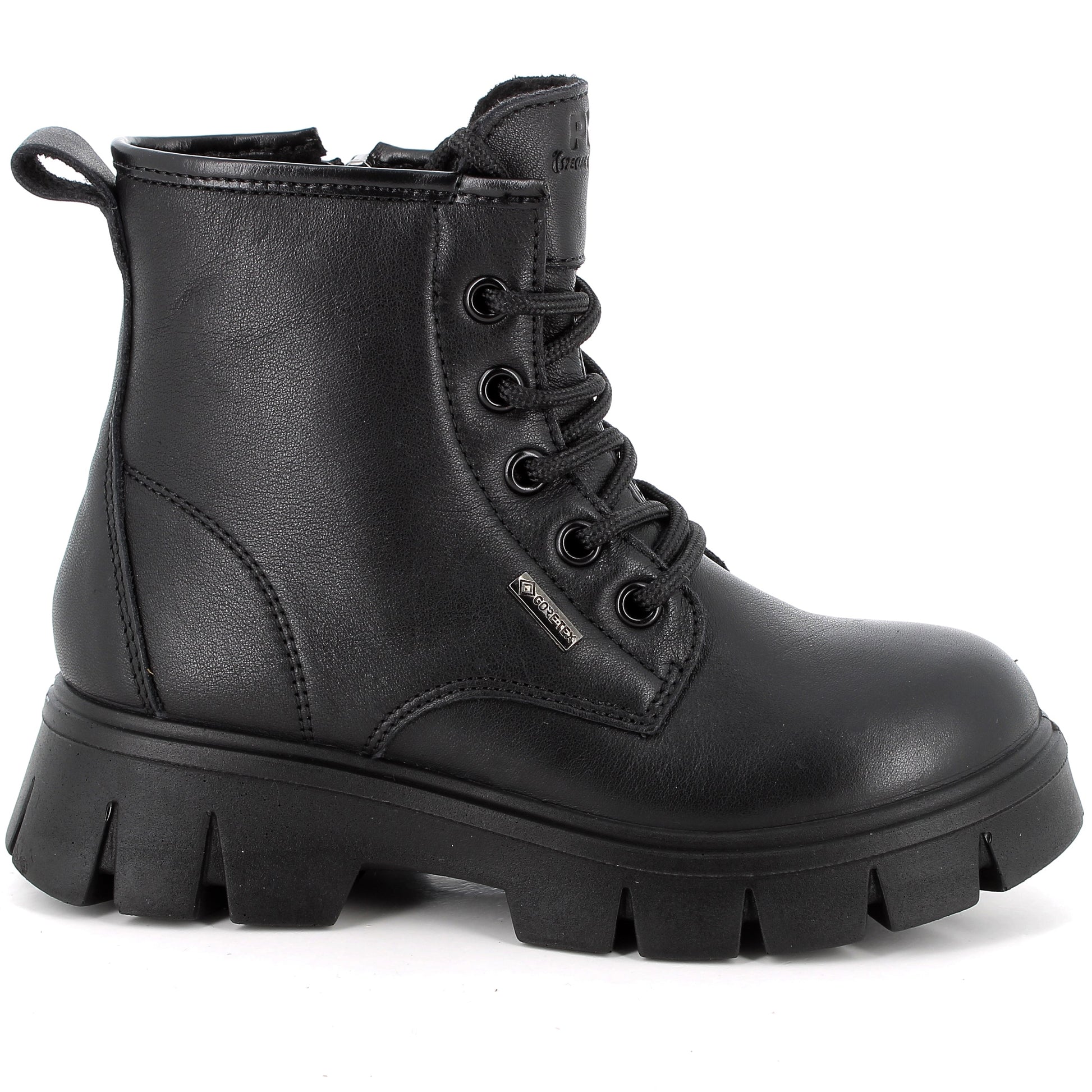 Schwarz GORE-TEX Schnürstiefel von PRIMIGI mit wasserdichter Membran