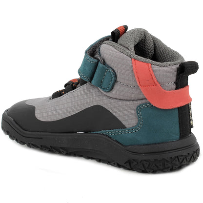 Robuster PRIMIGI GORE-TEX Jungenstiefel mit atmungsaktiver Membran und modischem Design in Grau und Petrol