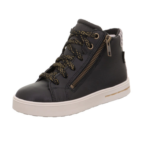 SUPERFIT GORE-TEX Knöchelschuh STELLA 812-00 in Schwarz mit Leo-Muster für optimalen Wetterschutz