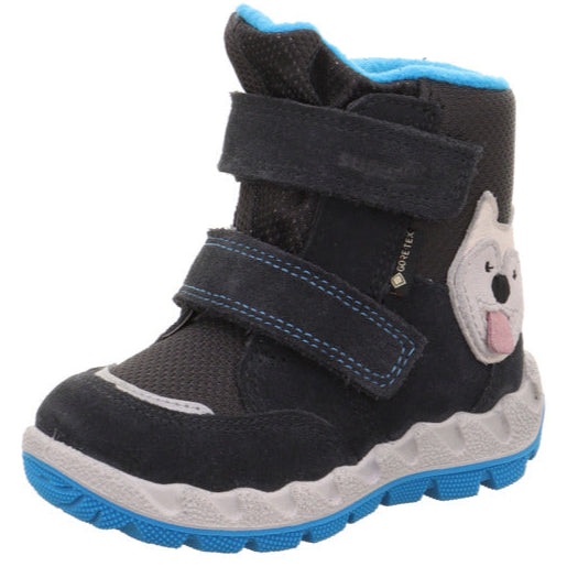 SUPERFIT GORE-TEX Stiefel ICEBIRD 6015-200 - grau / türkis / Husky: Hochwertige, wasserdichte Stiefel in grau und türkis mit Husky-Design
