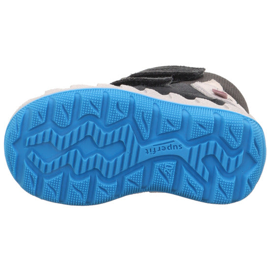  Hochwertige SUPERFIT GORE-TEX Stiefel ICEBIRD 6015-200, wasserdicht und in grau/türkis, mit Husky-Design