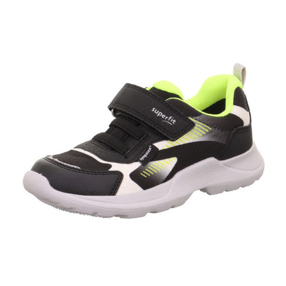 SUPERFIT SYMPATEX Halbschuh RUSH 209-0010 - schwarz / weiß / neongelb