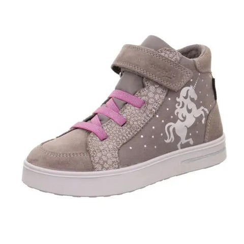 SUPERFIT SYMPA-TEX Knöchelschuh  STELLA 811-250 - beige / rosa / Einhorn
