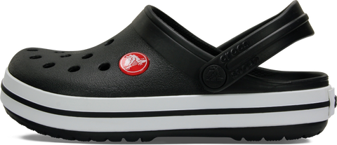 Black and white CROCS CROCBAND CLOG 207006-001, comfortable and stylish footwear for everyday wear